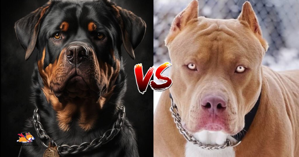 Pitbull Dog vs Rottweiler