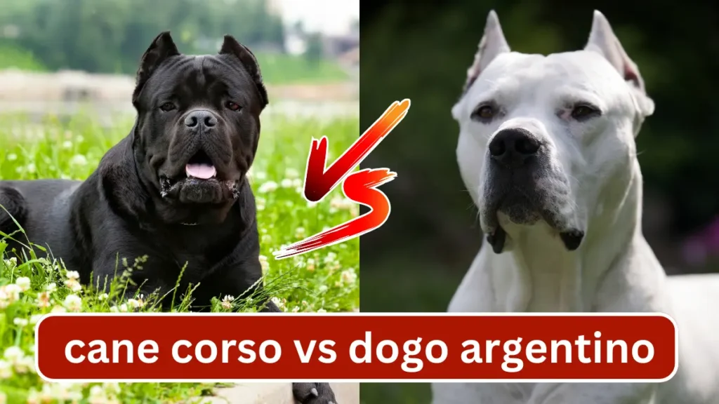 Cane Corso vs Dogo Argentino Comparison